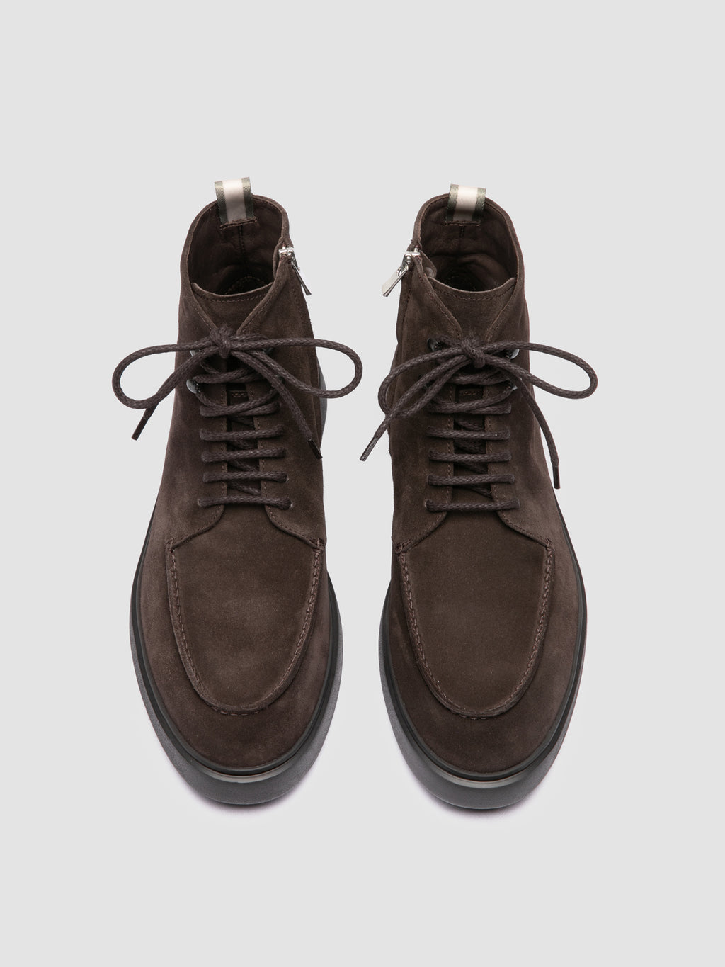 FRAME 004 - Brown Suede Lace-up Boots