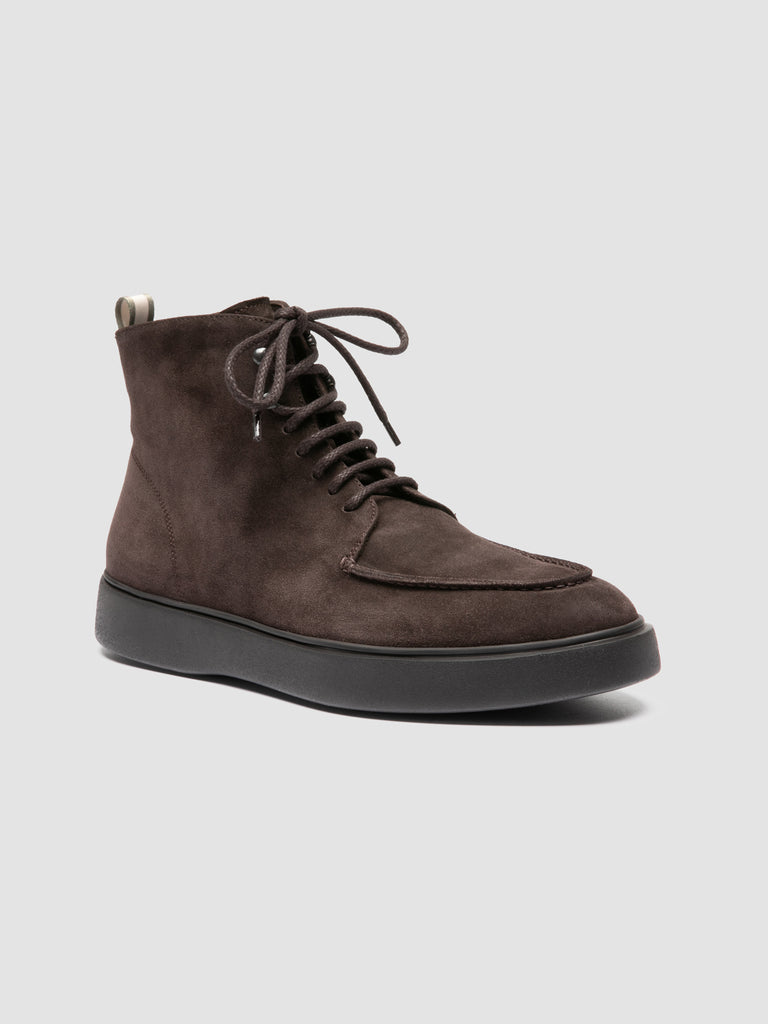 FRAME 004 - Brown Suede Lace-up Boots