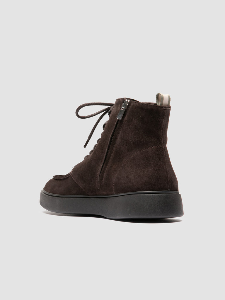 FRAME 004 - Brown Suede Lace-up Boots