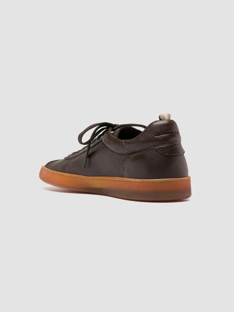 GINNASIO 001 - Brown Leather Sneakers