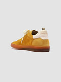 GINNASIO 001 - Sneaker in Pelle e Pelle Scamosciata Gialla - thumb image 4,side view