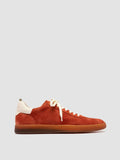 GINNASIO 001 - Red Leather and Suede Sneakers - thumb image 1,side view