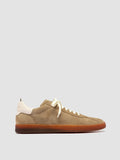 GINNASIO 001 - braune Low-Top-Sneaker aus Leder und Wildleder - thumb image 1,side view
