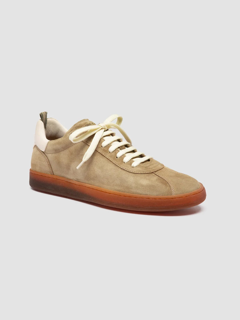GINNASIO 001 - Brown Leather and Suede Sneakers