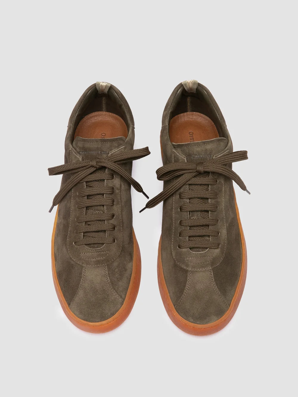 GINNASIO 001 - Green Suede Sneakers - image 2,side view