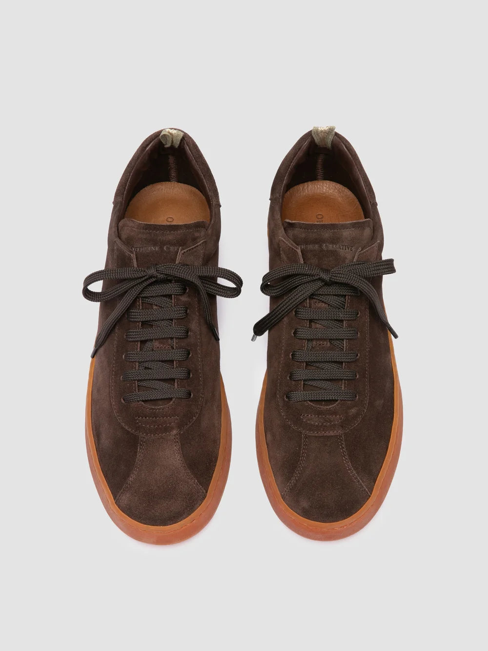 GINNASIO 001 - Brown Suede Sneakers - image 2,side view