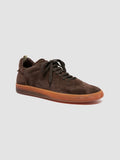 GINNASIO 001 - Brown Suede Sneakers - thumb image 3,side view
