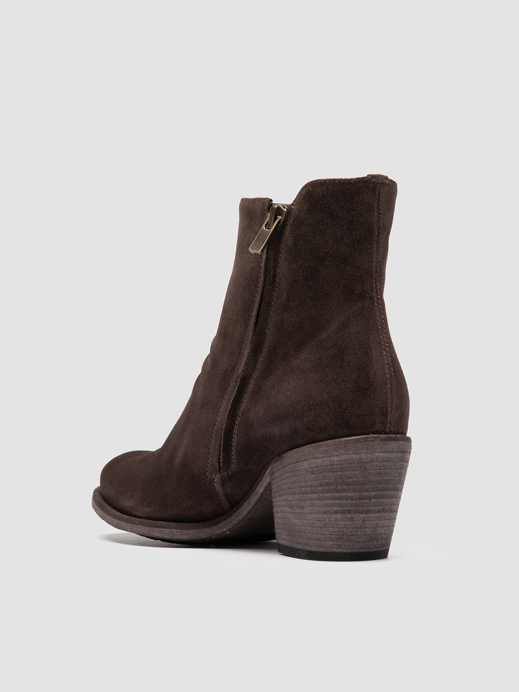 GODEAU 004 - Brown Suede Zipped Boots Women Officine Creative - 4