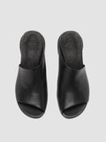 HADRY 008 - Black Leather Slide Sandals