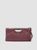 HELEN 026 Mignon - Burgundy Leather Clutch Bag