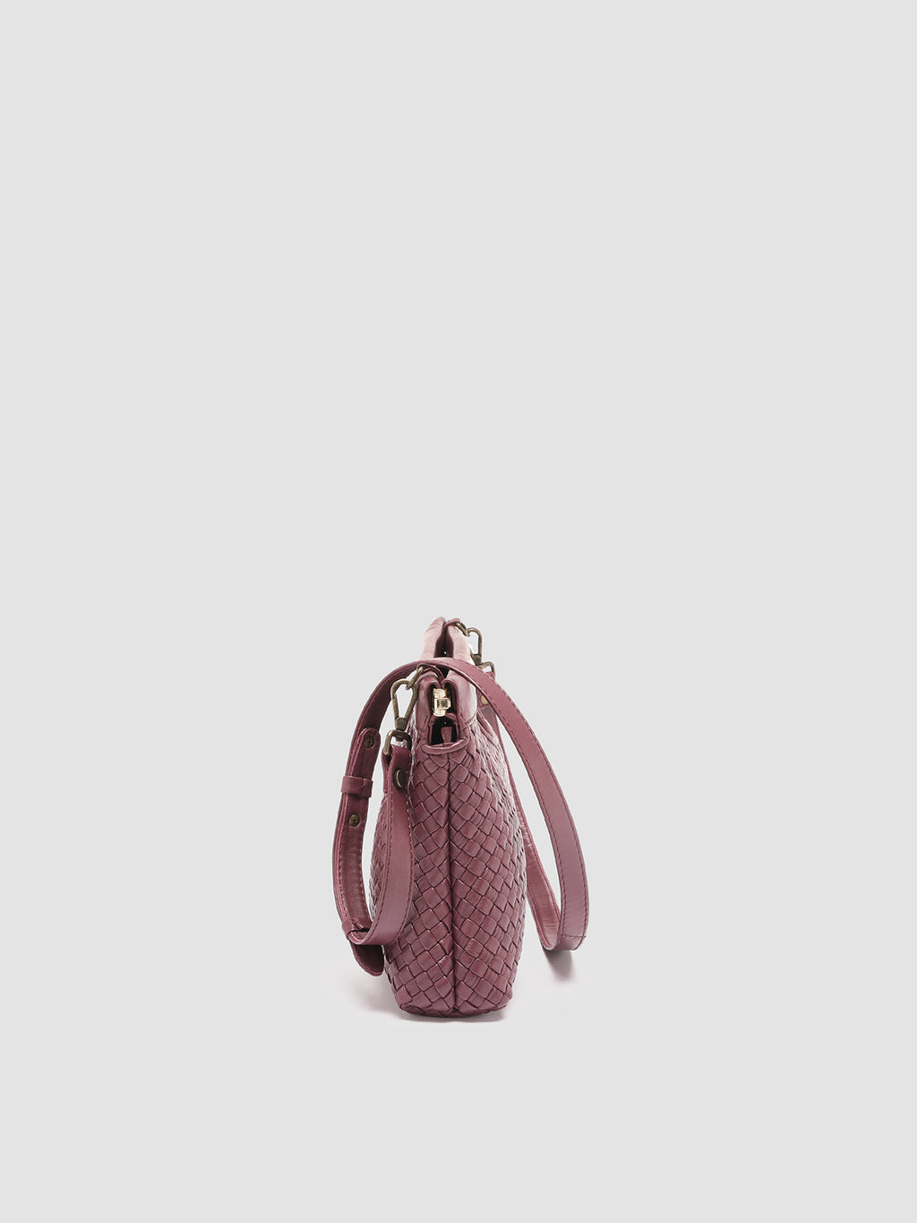 HELEN 026 Mignon - Burgundy Leather Clutch Bag