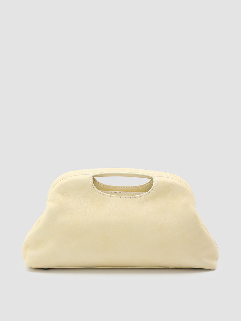 HELEN 02 - Beige Leather Clutch Bag