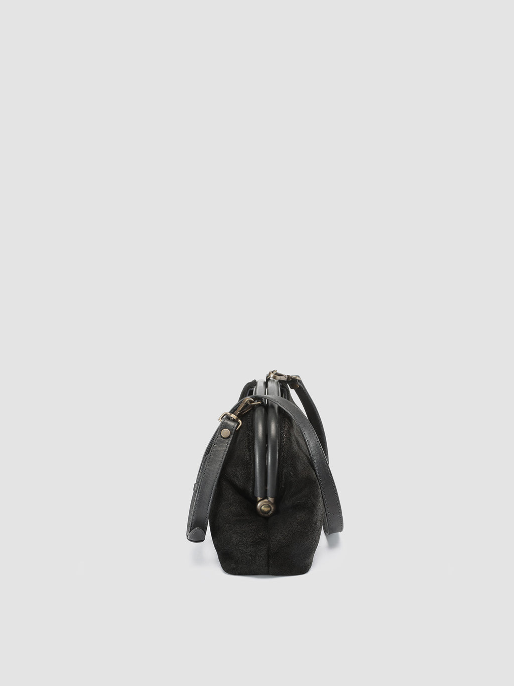 HELEN 02 - Black Leather Clutch Bag