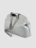 HELEN 05 - Grey Leather Clutch Bag