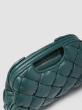 HELEN 08 - Green Leather Clutch Bag