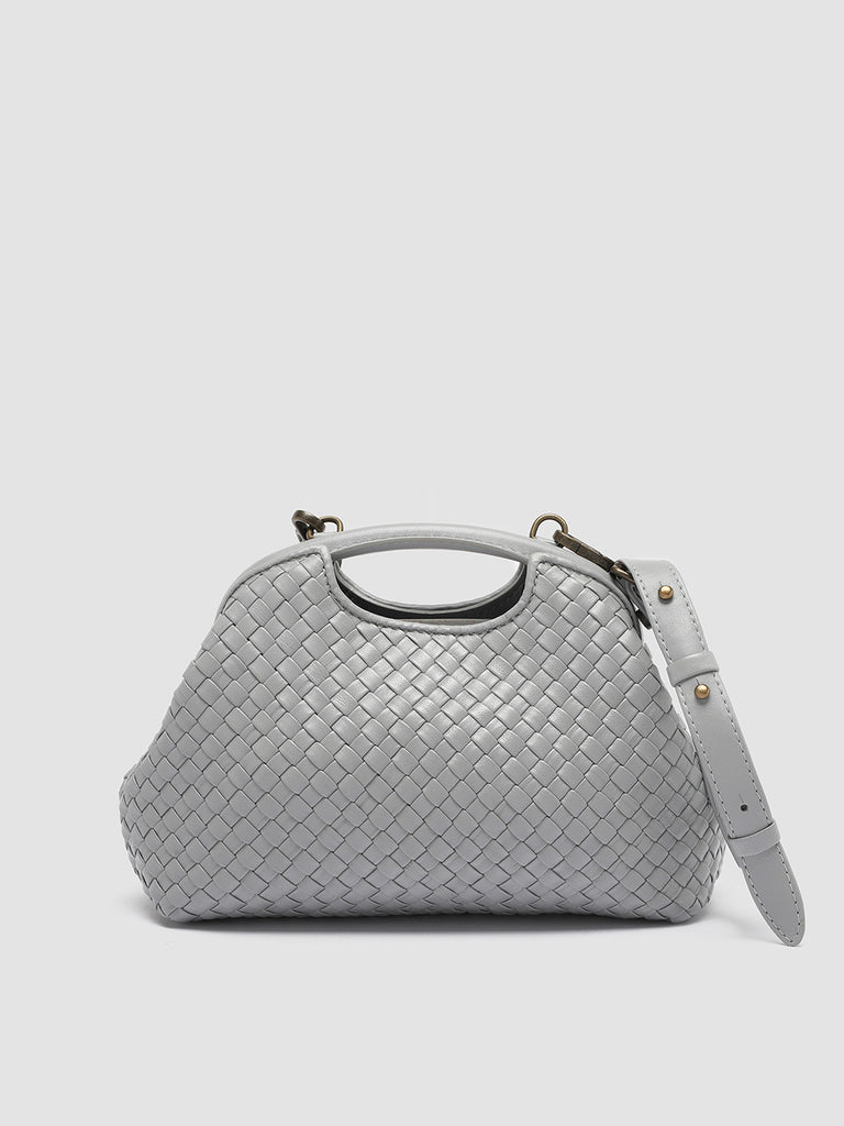 HELEN 12 - Grey Leather Hand Bag