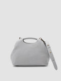 HELEN 15 - Grey Leather Clutch Bag