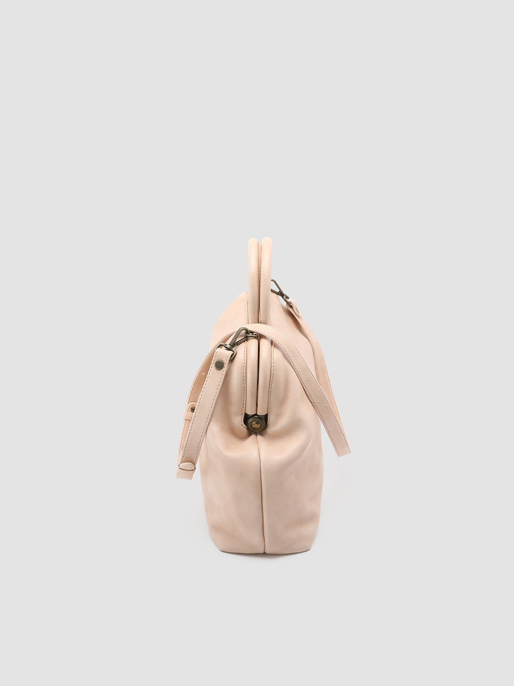 HELEN 16 - Rose Leather Handle Bag