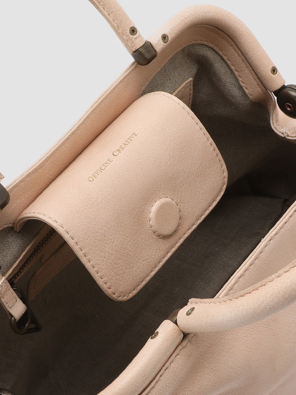 HELEN 16 - Rose Leather Handle Bag