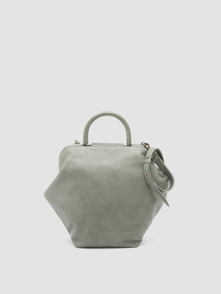 HELEN 18 - Grey Leather Shoulder Bag