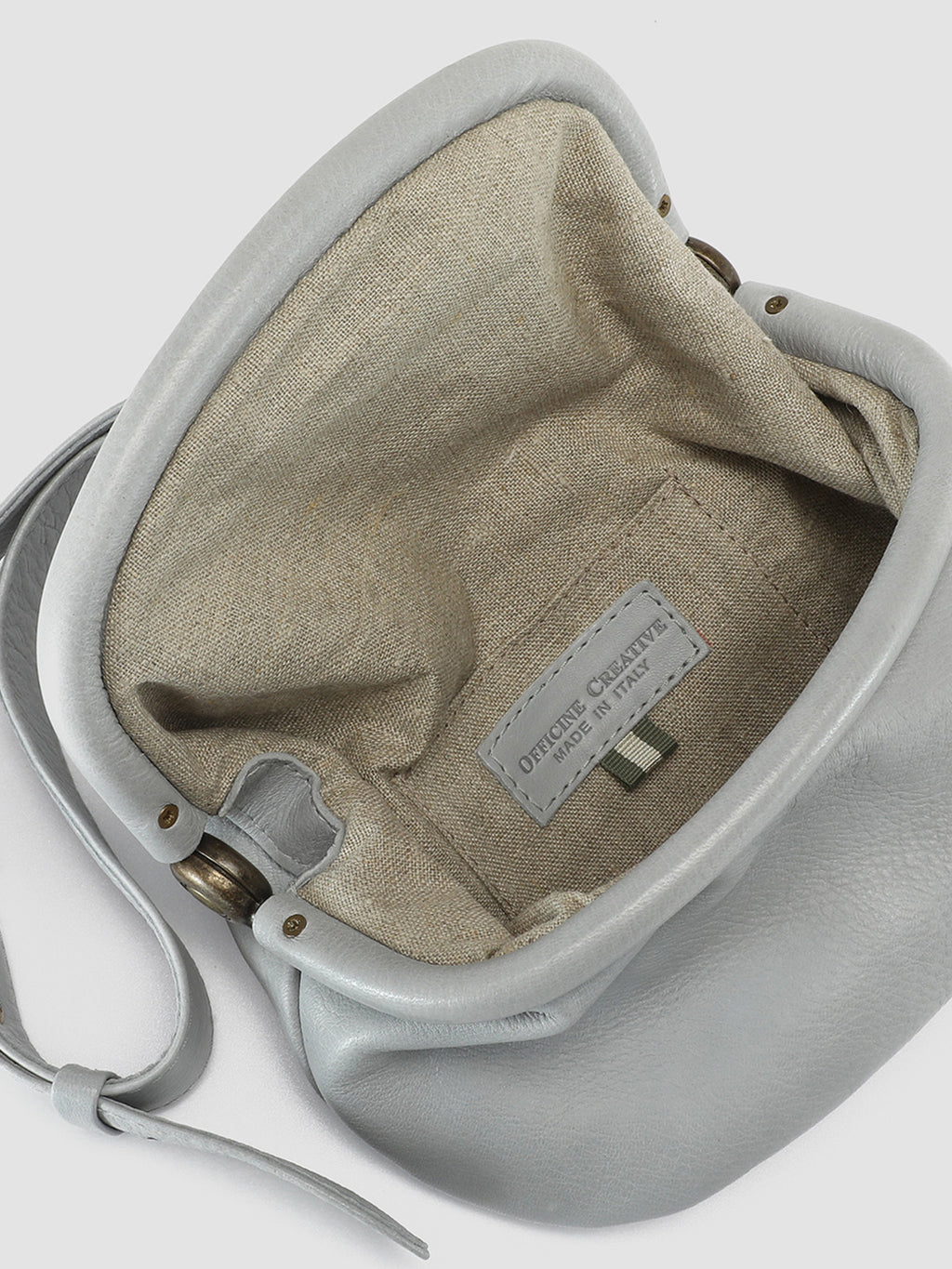 HELEN 20 - Grey Leather Waist Pack