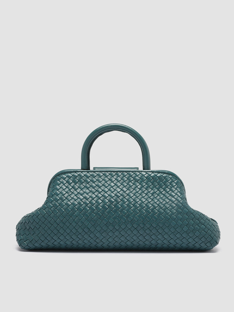 HELEN 21 - Green Leather Handle Bag