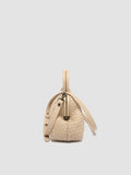 HELEN 21 - Ivory Leather Handle Bag