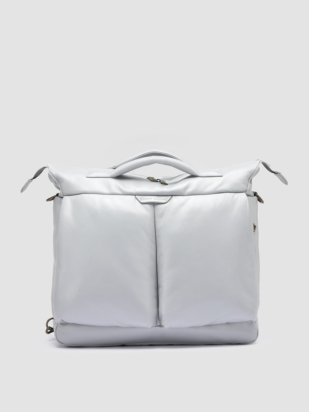 HELMET 037 - Grey Leather Weekend Bag