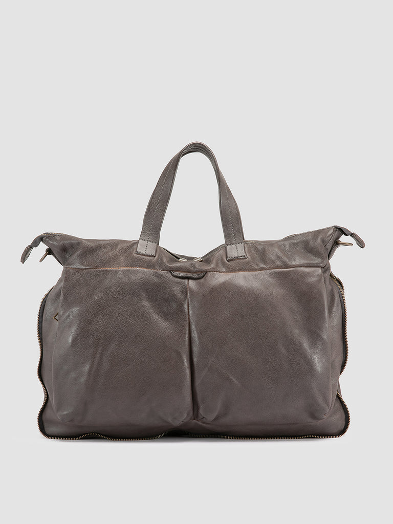 HELMET 046 - Grey Leather Briefcase