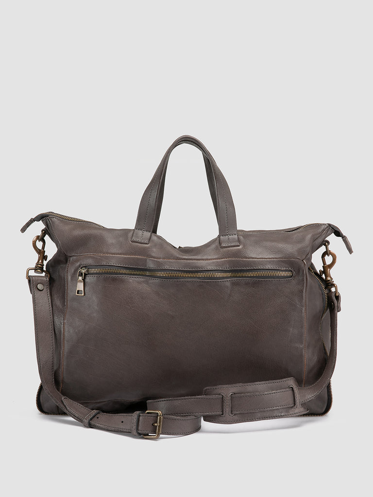 HELMET 046 - Grey Leather Briefcase