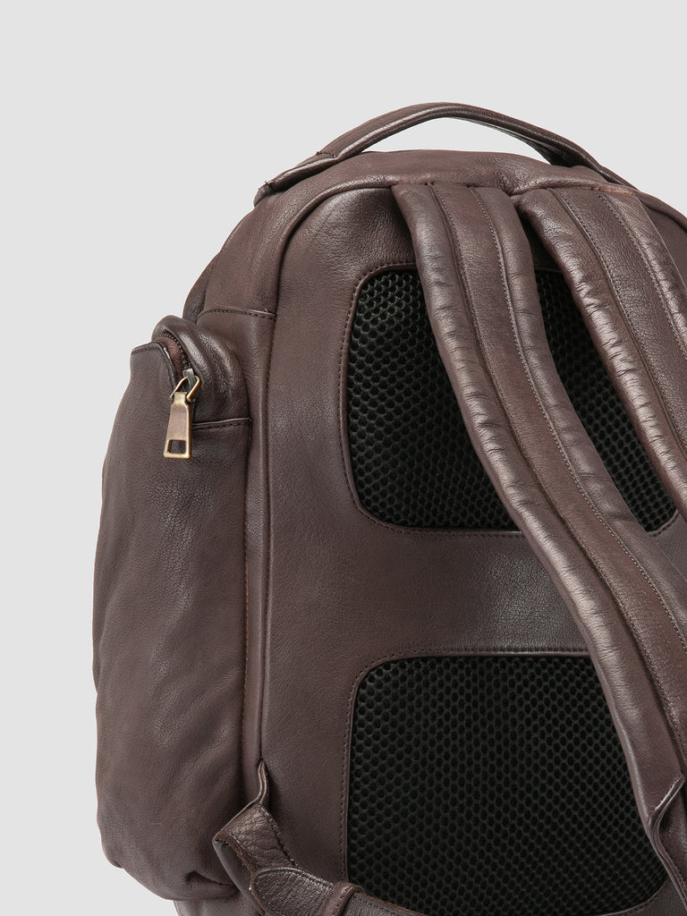 HELMET 047 - Brown Leather Backpack