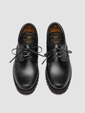 HERITAGE FLEXI 001 - Black Leather Boat Shoes
