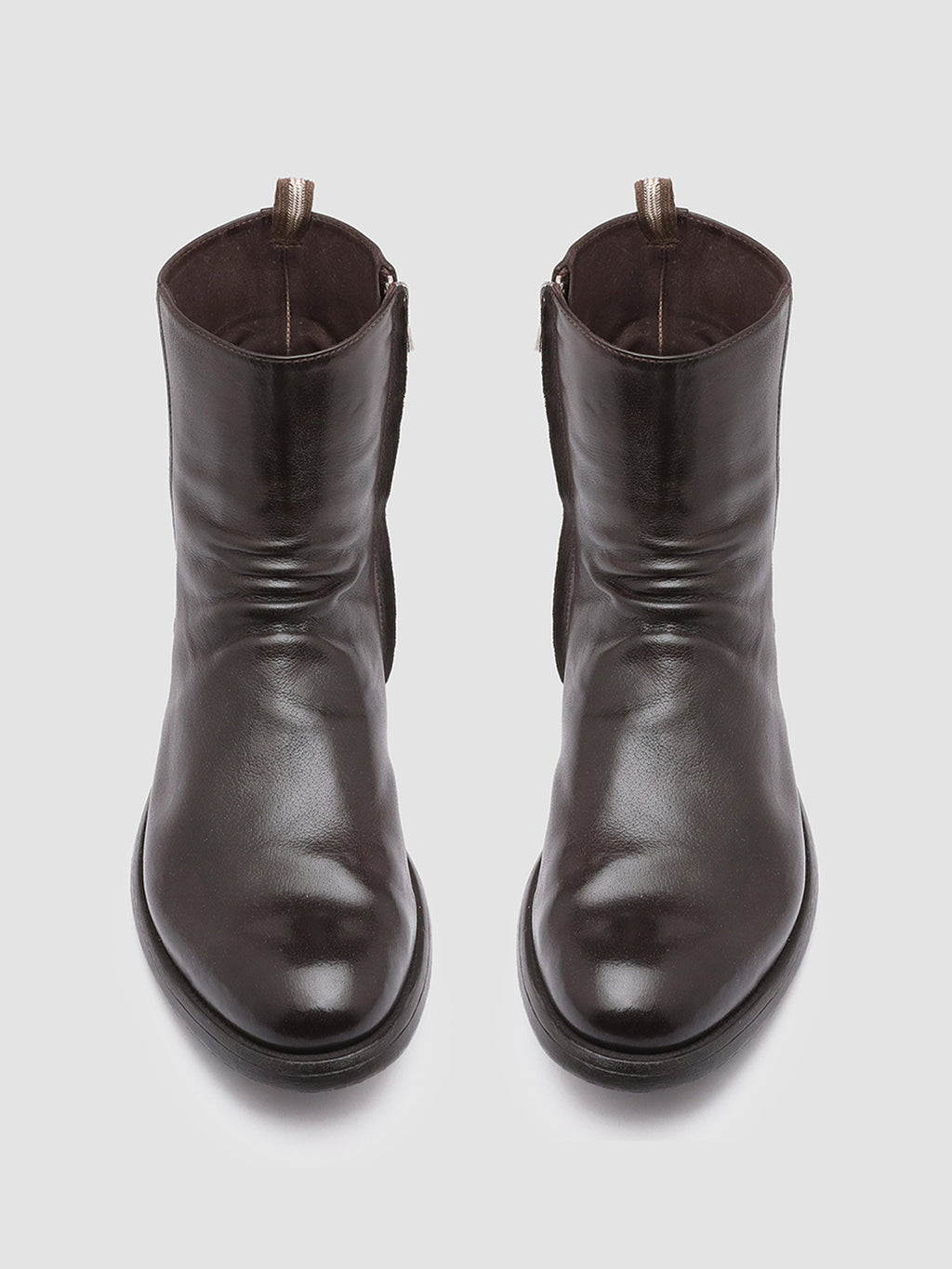 HIVE 010 - Brown Leather Zip Boots men Officine Creative - 2