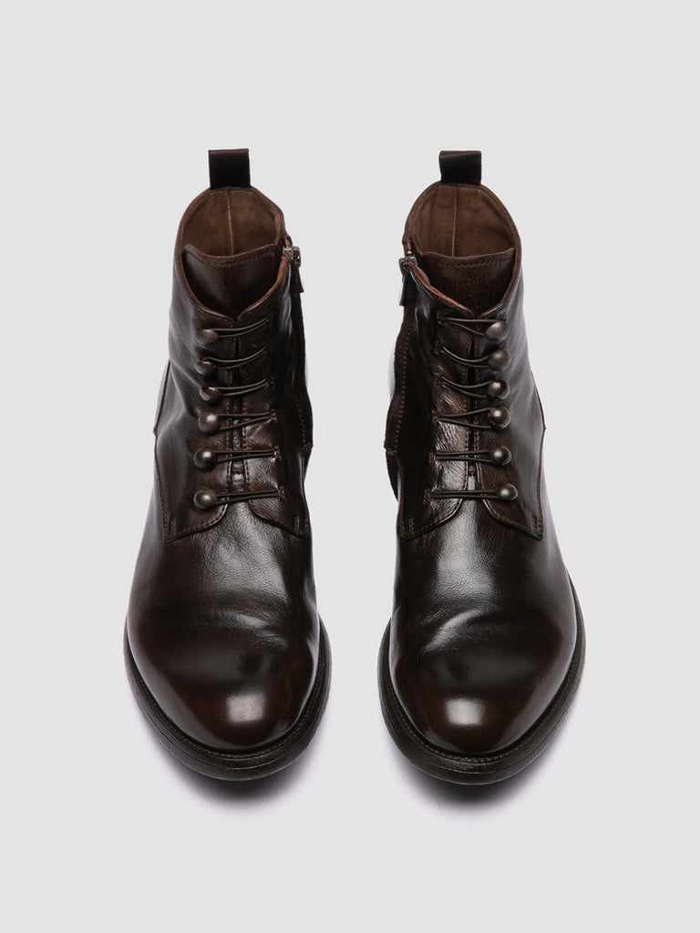 HIVE 051 - Brown Leather Zipped Boots
