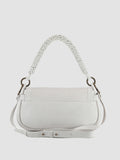 HOLES WOVEN 07 - White Leather Handle Bag