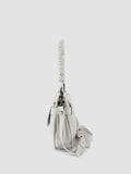 HOLES WOVEN 07 - White Leather Handle Bag