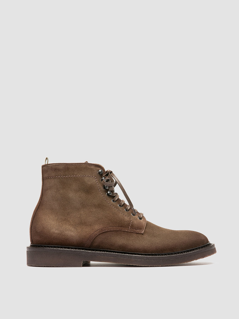 HOPKINS FLEXI 203 - Taupe Suede Lace-up Boots