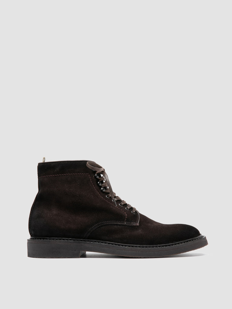 HOPKINS FLEXI 203 - Brown Suede Lace-up Boots
