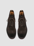 HOPKINS FLEXI 203 - Brown Suede Lace-up Boots