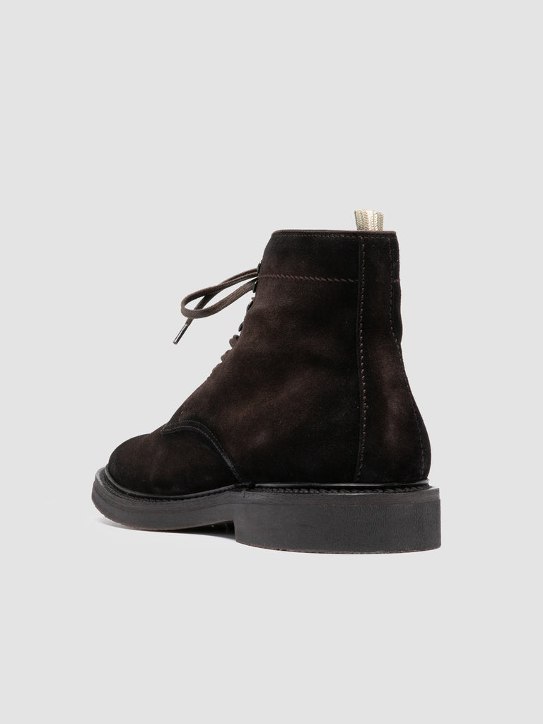 HOPKINS FLEXI 203 - Brown Suede Lace-up Boots