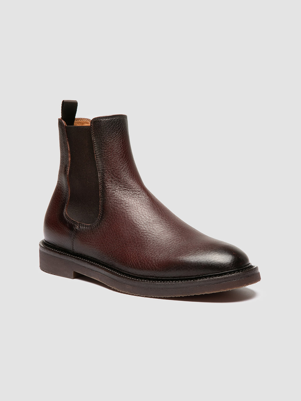 HOPKINS FLEXI 204 - Brown Leather Chelsea Boots - image 3,side view