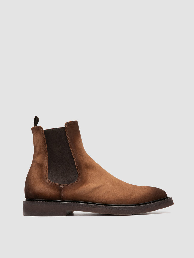 HOPKINS FLEXI 204 - Brown Suede Pull On Boots