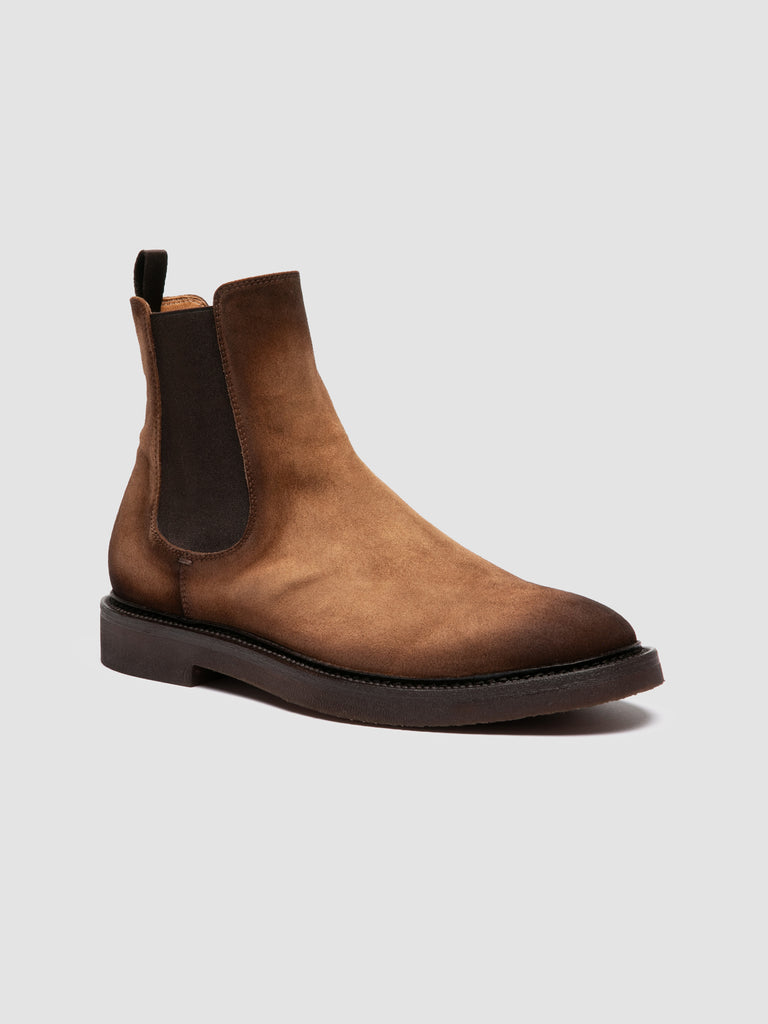 HOPKINS FLEXI 204 - Brown Suede Pull On Boots