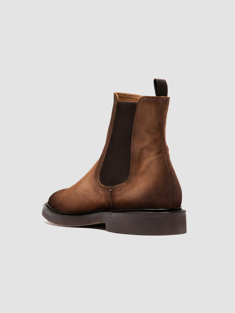 HOPKINS FLEXI 204 - Brown Suede Pull On Boots