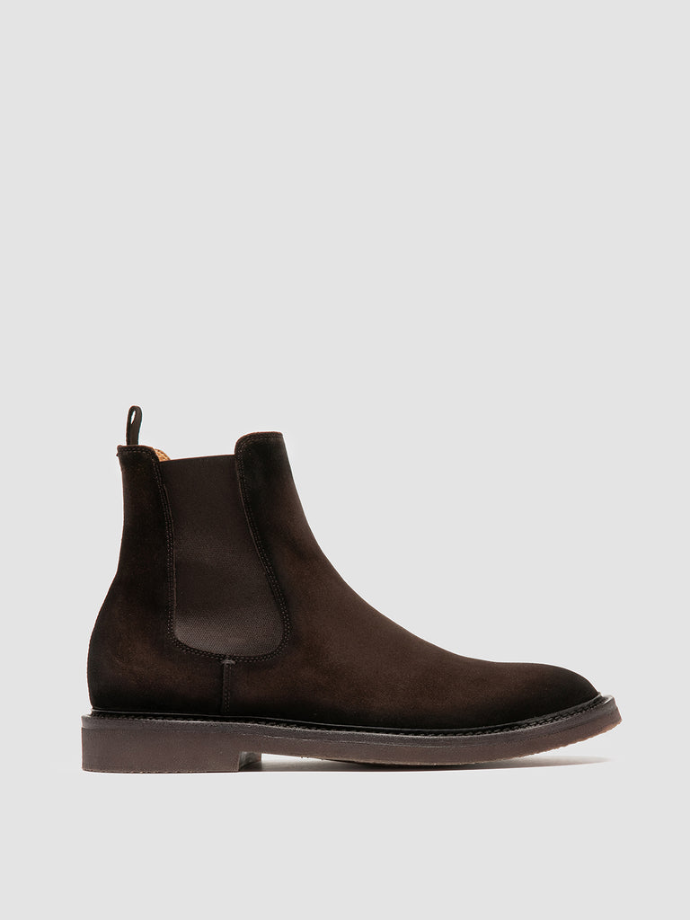 HOPKINS FLEXI 204 - Brown Suede Pull On Boots