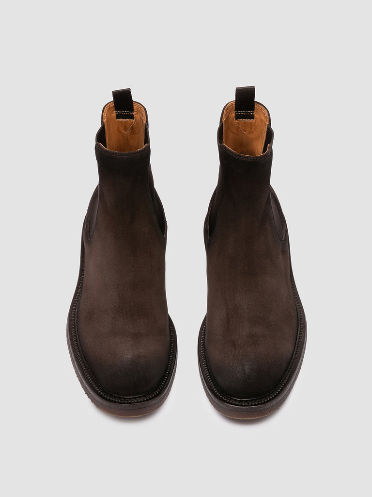 HOPKINS FLEXI 204 - Brown Suede Pull On Boots