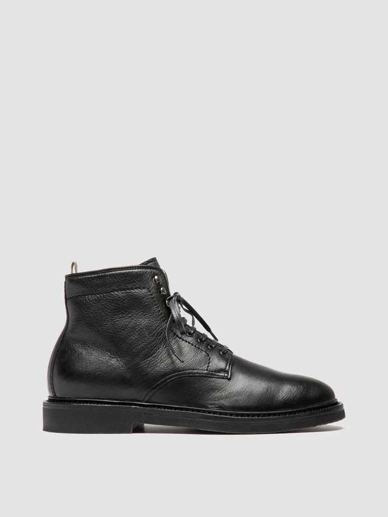 HOPKINS FLEXI 206 - Black Leather Lace-up Boots