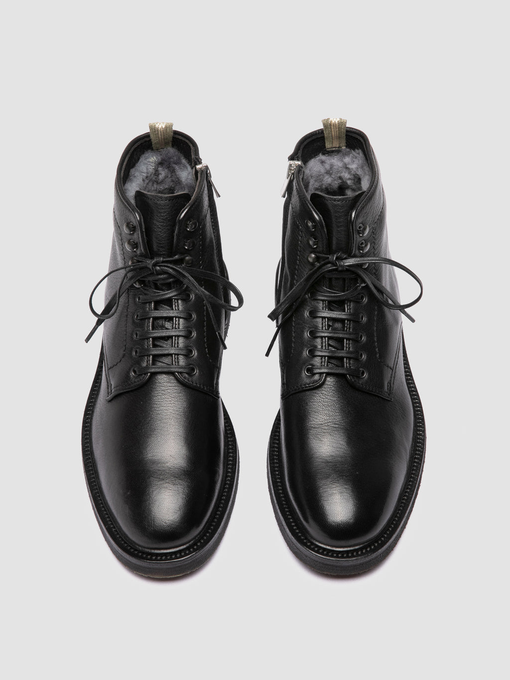 HOPKINS FLEXI 206 - Black Leather Lace-up Boots