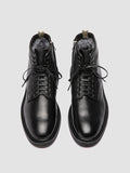 HOPKINS FLEXI 206 - Black Leather Lace-up Boots