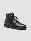 HOPKINS FLEXI 206 - Black Leather Lace-up Boots